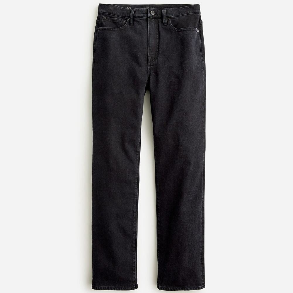 J.Crew Classic Straight Jean Washed Black Stretch High Rise Organic US 31 NWT - Picture 3 of 9